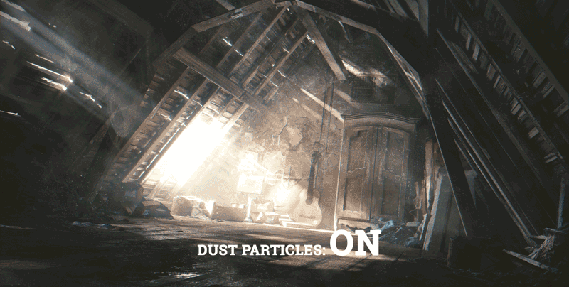 how to create dust particles