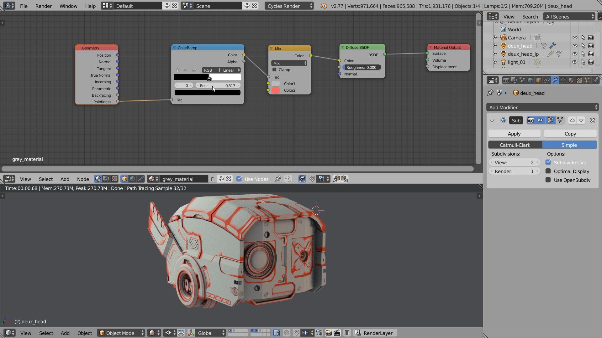 shader pointiness blender