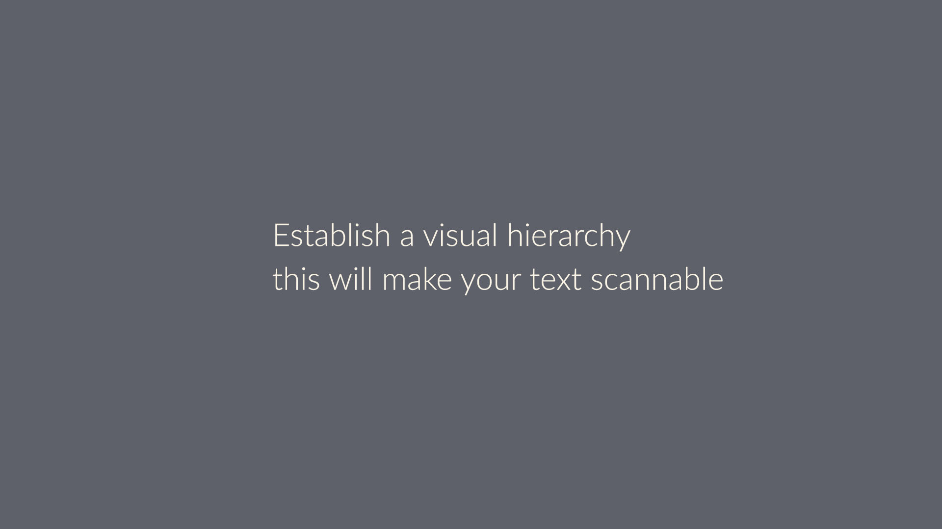 typography tutorial hierarchy