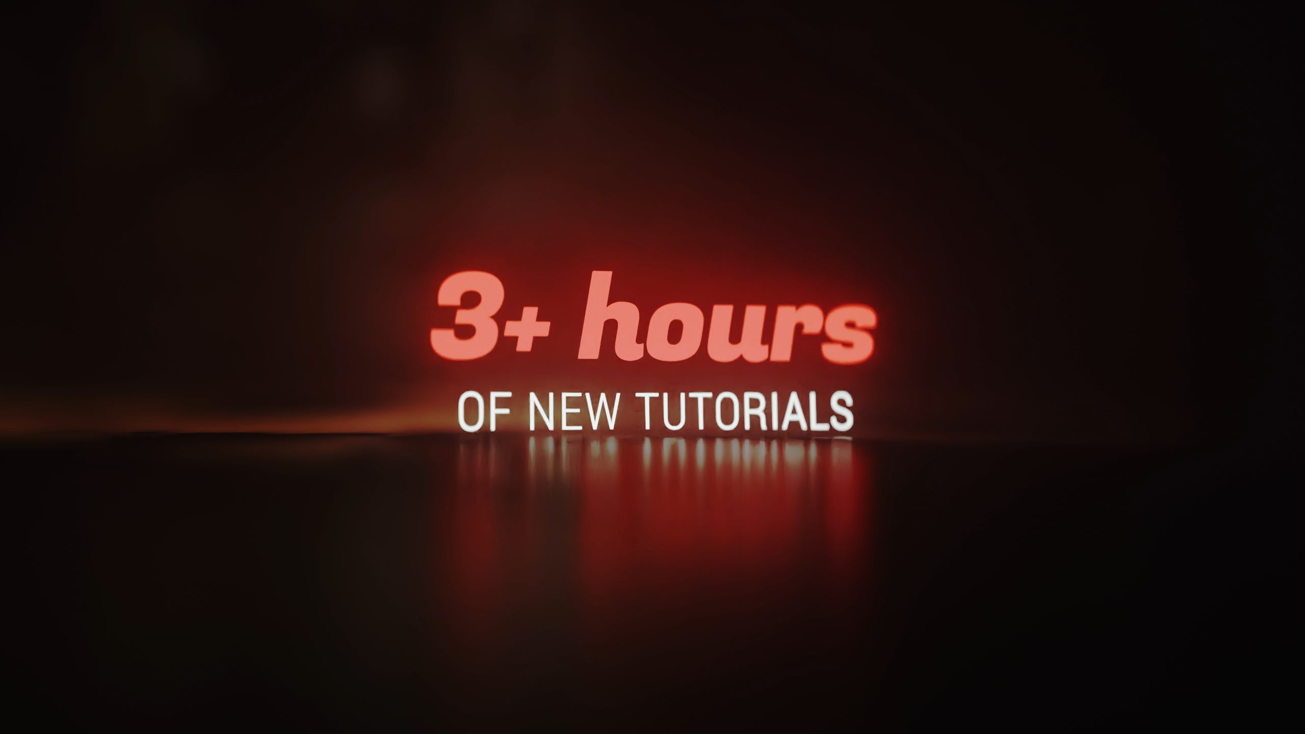 3 hours of new blender tutorials