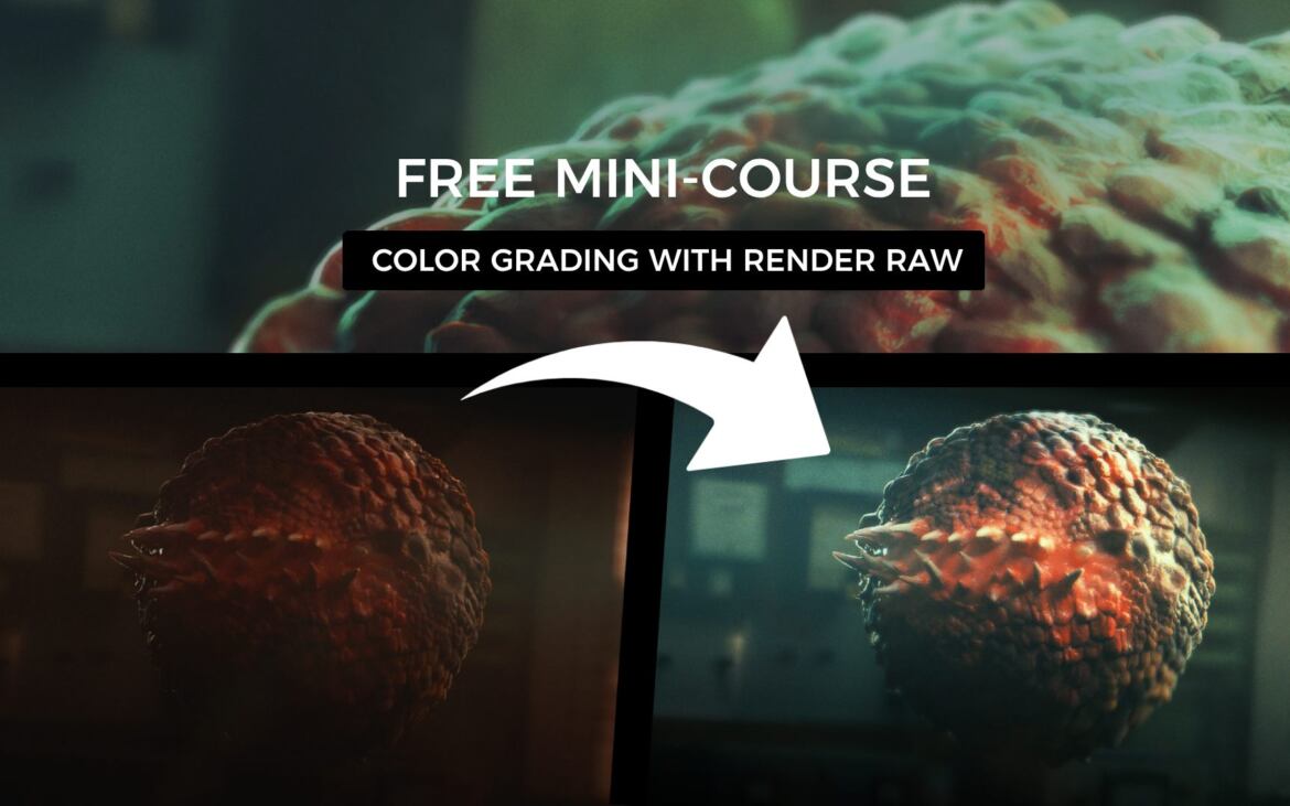 color grading in Render Raw for Blender free mini course creativeshrimp