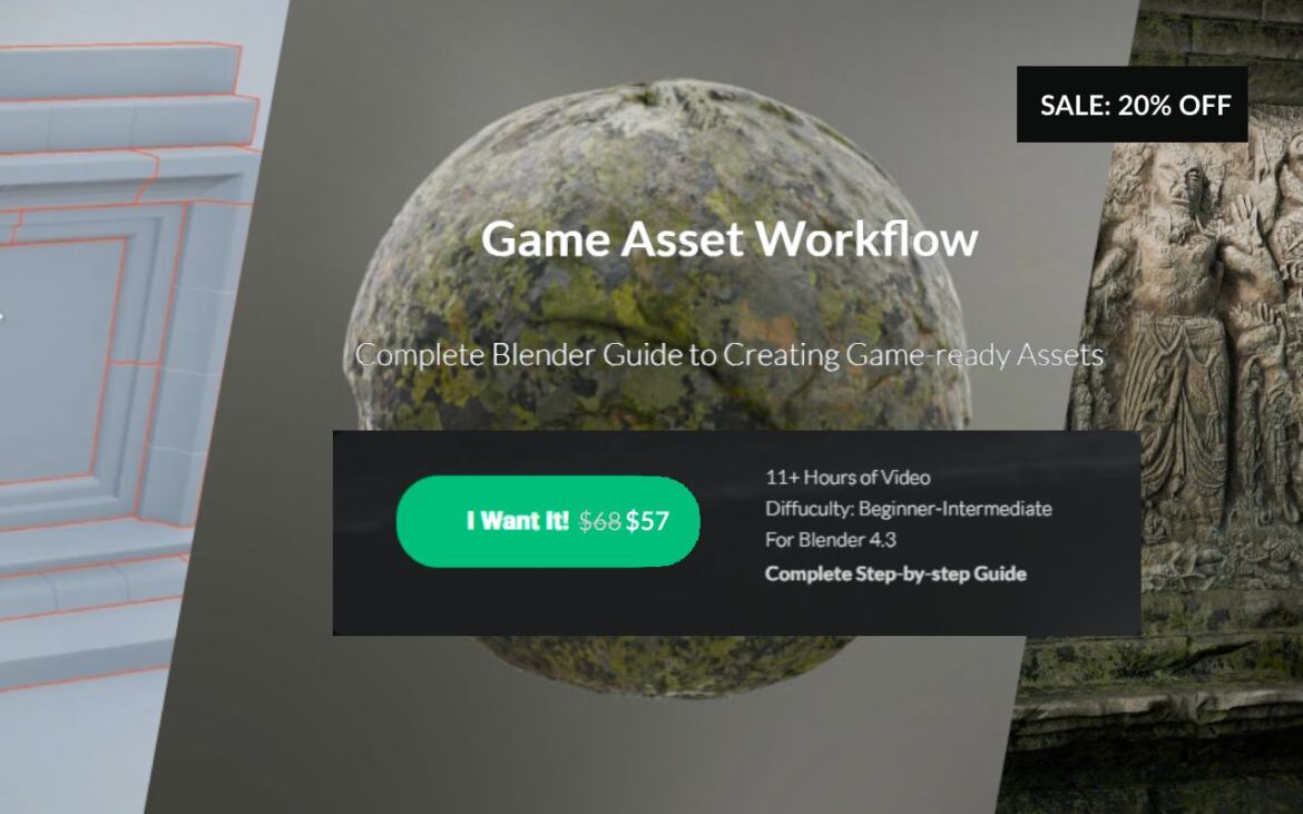 Game Asset Workflow course for Blender