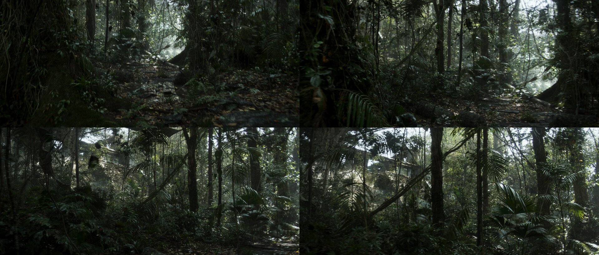 Jungle environment and highly detailled breakdown by Lucas Piazzini