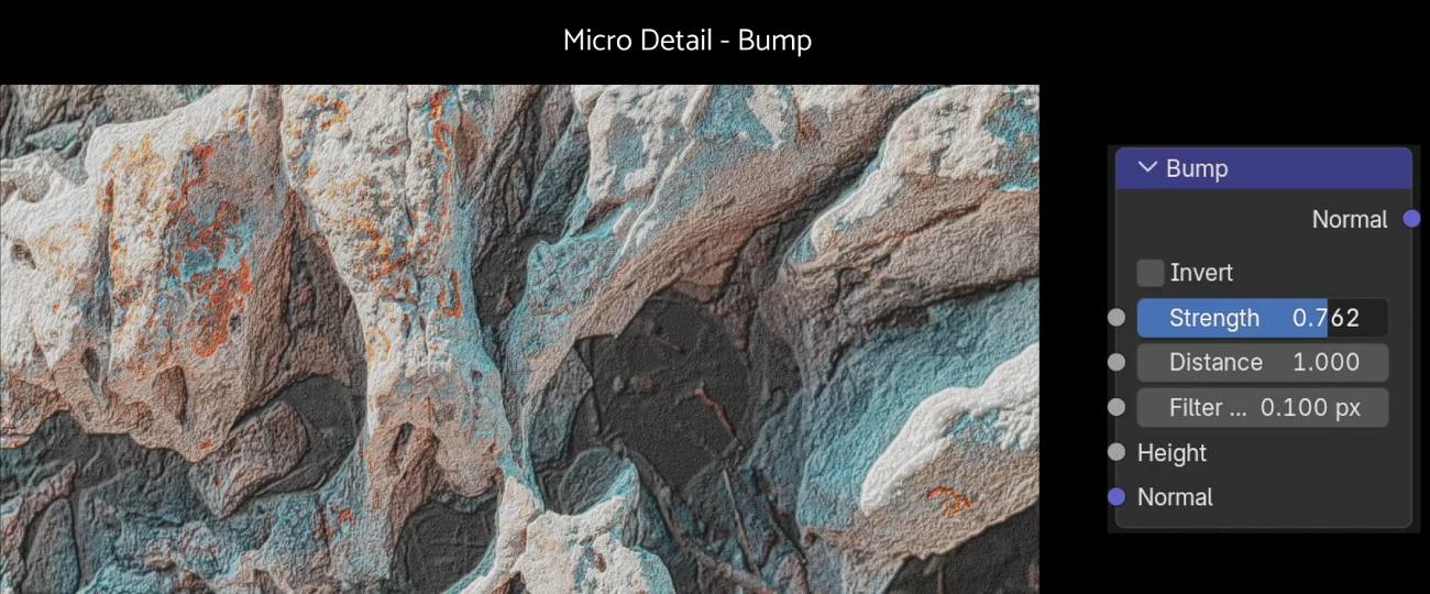 micro detail, bump in blender