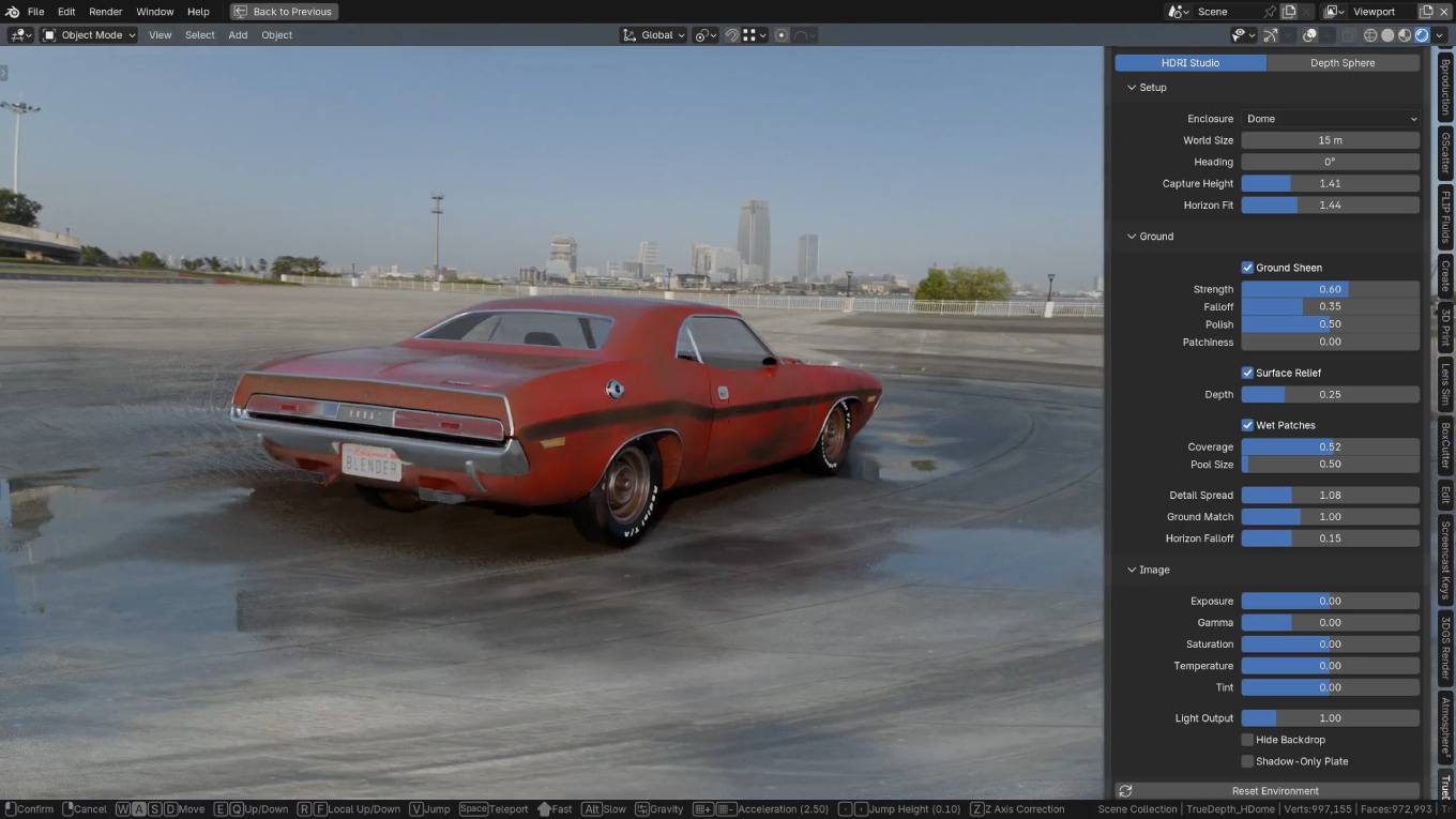 True Depth v3 hdri studio best settings