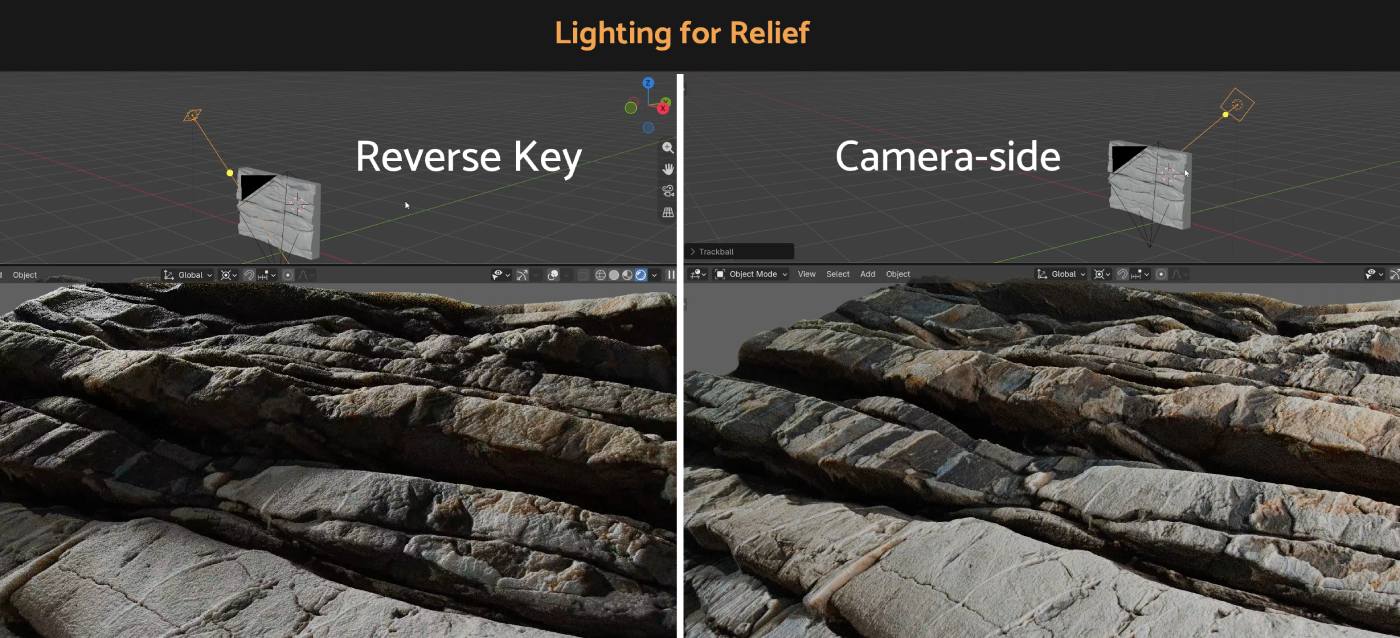 reverse key lighting vs camera-side lighting