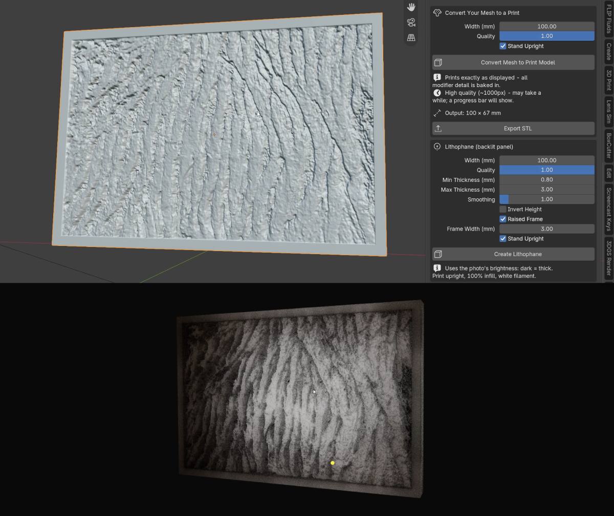 lithophane in truedepth