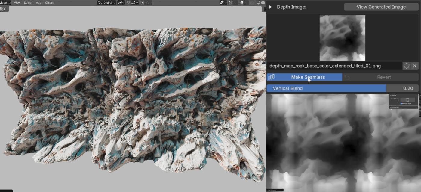 seamless displacement