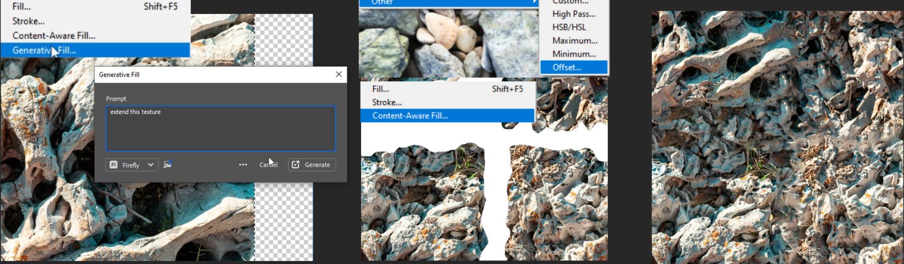 photoshop generative fill, context-aware fill