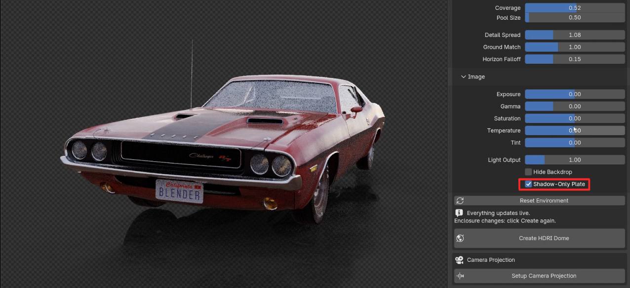 truedepth - shadow-only plate (Cycles) for HDRi
