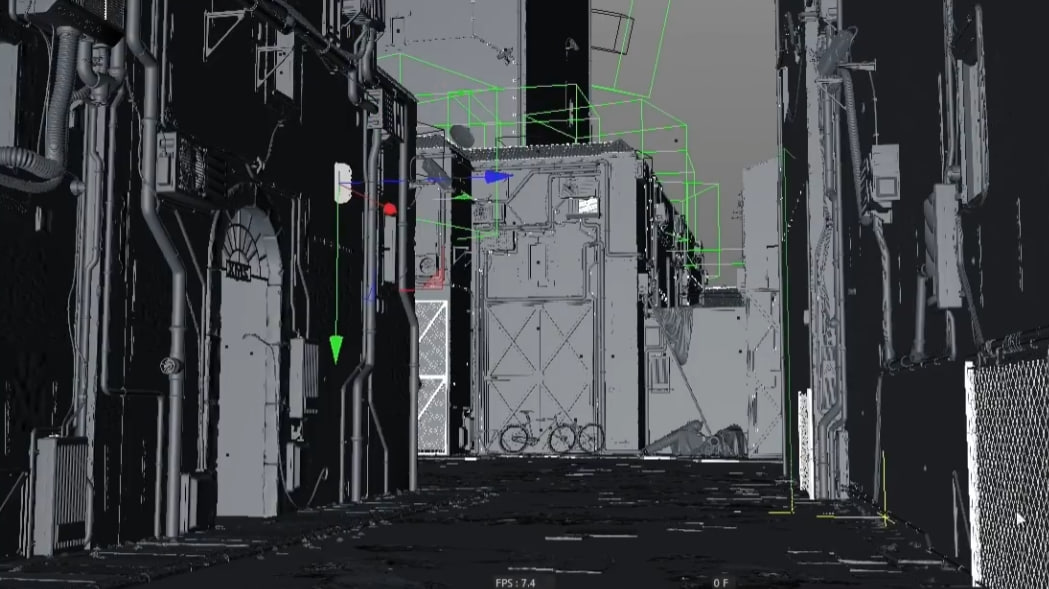 Making of 6088AD by Cornelius Dammrich (2016). wireframe.